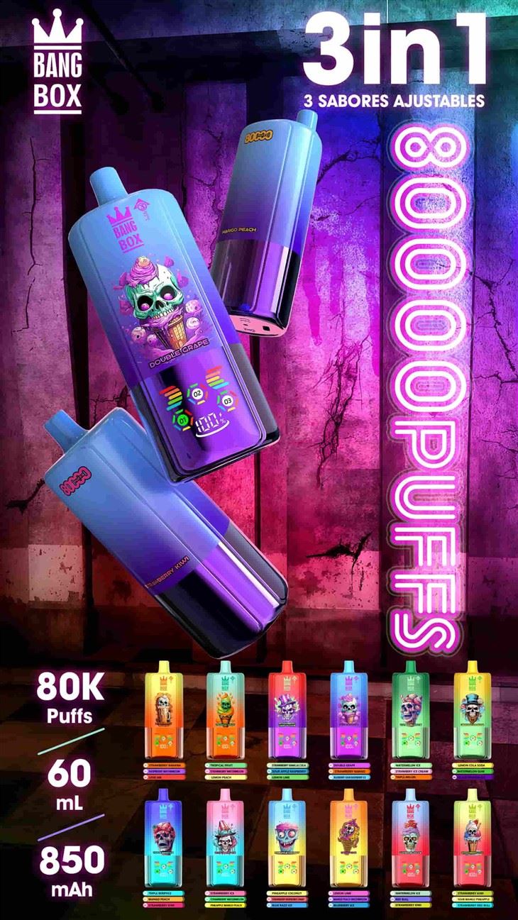 BANG BOX 80k Puffs 3 in1 Justerbar Flavor E-cigaret